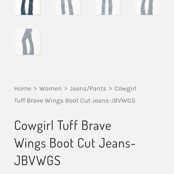 Cowgirl Tuff feather 🪶 Jeans - Picture 12 of 12